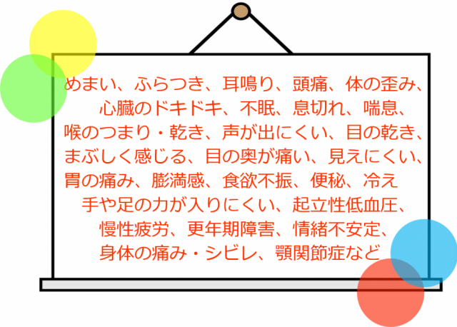 自律神経失調症の症状