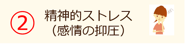 ②精神的ストレス